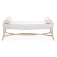 thumbnail image 6 of Michael Amini Malibu Crest Faux-Suede Bed Bench - Doeskin/Chardonnay, 6 of 15