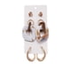 thumbnail image 2 of 3 Pairs Of Women's Earrings Silvers Needle Earring Set Women's Thick And Lightweight Earrings Women's Jewelry Gift, 2 of 6