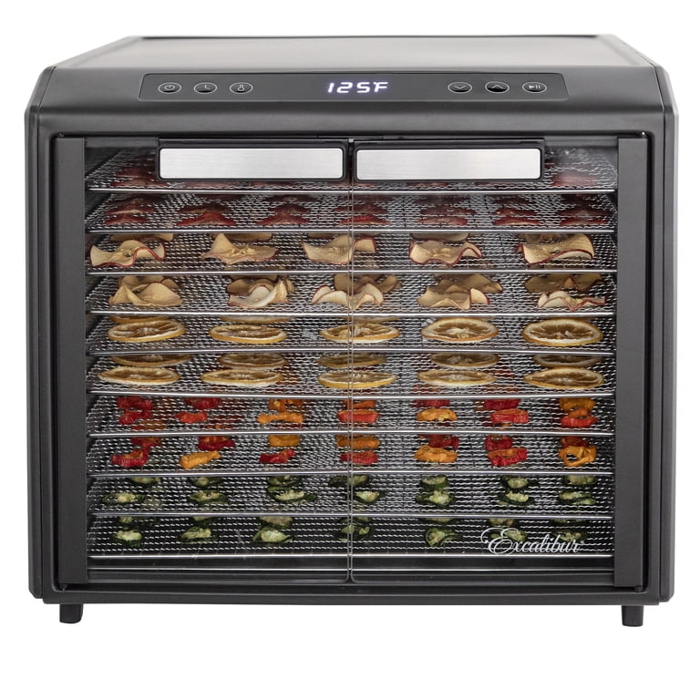 Excalibur 10 Tray Digital Dehydrator, Stainless Steel, Hyperwave