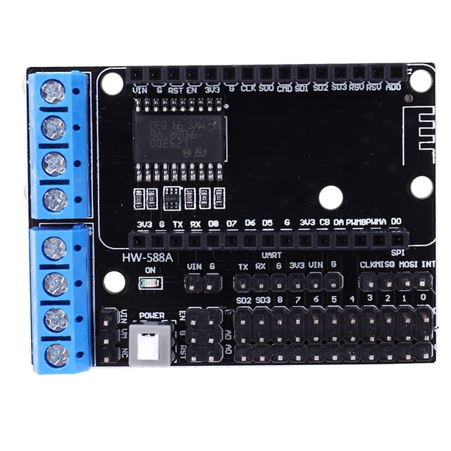 Placa de desarrollo de módulo ESP8266 Lua WiFi L293D ESP-12E para control remoto de coche inteligente IoT