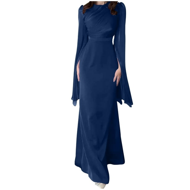 Wancir Womens Flowy Cocktail Party Elegant Formal Floor Length Maxi Dress  Gown - Walmart Business Supplies