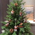 thumbnail image 4 of Adornos de resina para árboles de Navidad, paquete de 6 adornos colgantes de Navidad Sant, 4 of 5