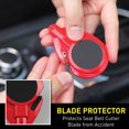 thumbnail image 3 of Stinger Car Air Vent Emergency Escape Tool, Magnetic Vent Mount Phone Holder, Spring Loaded Window Breaker, Seatbelt Cutter (Red), 3 of 8