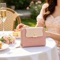 thumbnail image 4 of Women's Small Wallet Leather Zipper Wallet, Compact Bifold ID Card Holder with Multiple Card Slots, Slim Lightweight Coin Purse for Women, 4 of 4