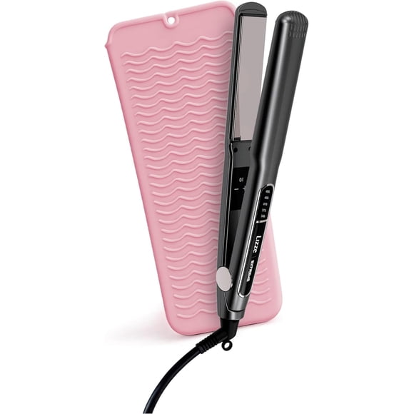 Plancha para Cabello Profesional + Tapete Térmico para Plancha de Pelo - Plancha Lizze Extreme - Plancha para Cabello Profesional Lizze Extreme 480 F - Plancha Alaciadora de Cabello con Placas de Tita