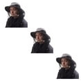 thumbnail image 3 of Gorra de Pesca de Poliéster Qarigey Flat-top Hombres Mujeres Color Verde Caqui Negro Gris, 3 of 6