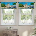 thumbnail image 2 of LALILO Kitchen Curtain Valance Northern Italy Rod Pocket Window Curtain 52"x 18" Set of 2, 2 of 7