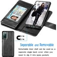thumbnail image 4 of Galaxy S20 FE Case, S20 FE 5G Wallet Case, Samsung Galaxy S20 FE PU Leather Case, Tekcoo Luxury Cash Credit Card Slots Holder Carrying Folio Flip Cover Hard Case Kickstand & Strap, 4 of 7