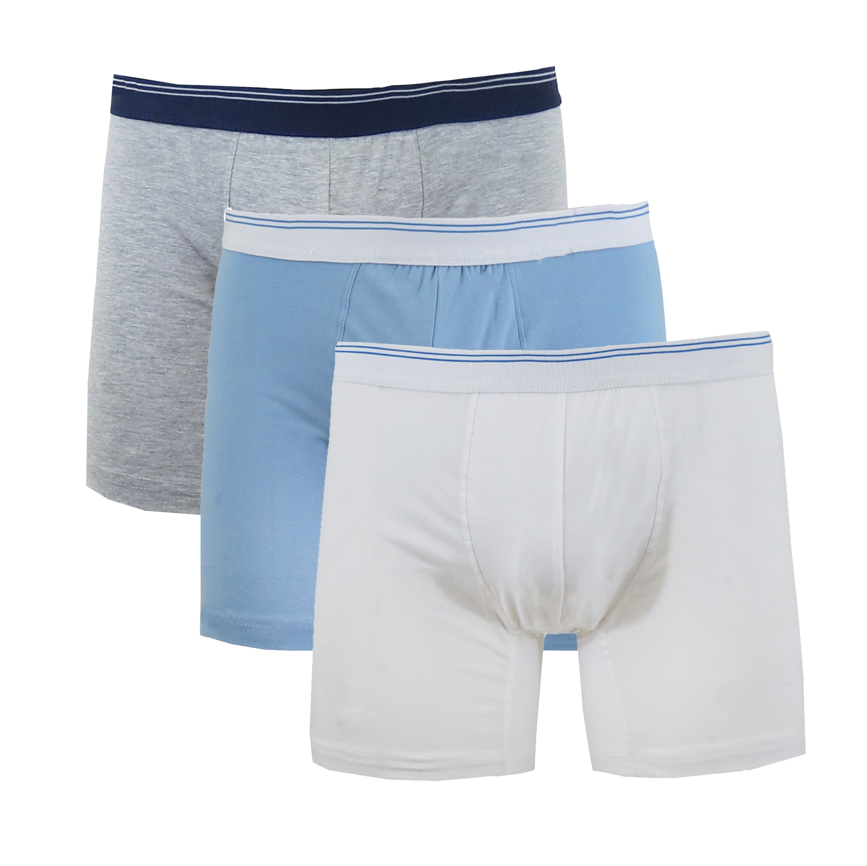 GBH Mens Cotton Blend Tag-less Boxer Briefs (3-Packs) - Walmart.com