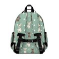 thumbnail image 3 of Chihuahua and Dog Paw Print Green Backpack for School, Cute School Bag with Adjustable Shoulder Straps and Padded Back, 15.25"x11.5"x5.25", 3 of 5