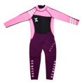 thumbnail image 1 of LOVIVER Neoprene Nylon Beach Swimsuit Full Body Wetsuit for Girl Kids Beach Surfing pink Black+ pink S, 1 of 8