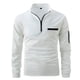 thumbnail image 1 of Blusa y camisa de manga larga con cuello vuelto para hombre, informal, de moda, con media cremallera y bolsillo., 1 of 7