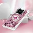 thumbnail image 5 of Glitter Clear Sparkly Bling Xiaomi Redmi 10C Case for Women, Flowing Liquid Quicksand Cover with Diamond Ring Holder Case for Xiaomi Redmi 10C  Rose Gold, 5 of 14