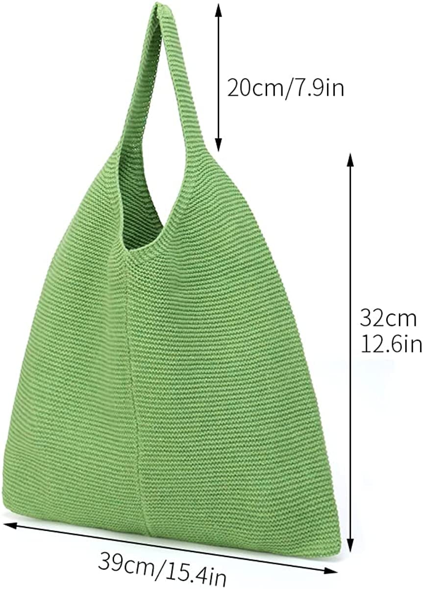 CoCopeaunts tote bag aesthetic Women's Shoulder Handbags Hand crocheted Bags large Shoulder Shopping Bag canvas tote cute