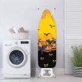 thumbnail image 3 of HELLHERO Ironing Board Covers Iron Pad Board Cover Elastic Edge Protective Cover 15x54 Inch Non-Fading Reusable Non Fading Cloth Cover, Pumpkin Black Cat, 3 of 5
