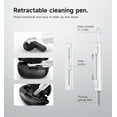 thumbnail image 7 of Suritch Protective Case for JBL Vibe Beam, Vibe Beam 2, Vibe 200TWS Earbuds with Carabiner, Cleaning Kit and Removal Tool, Black, 7 of 7