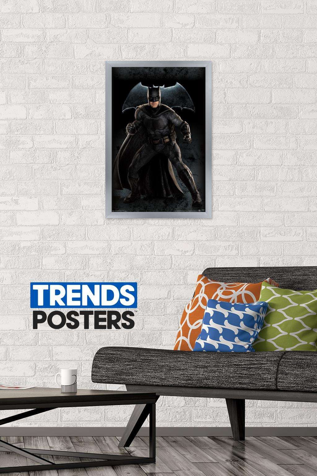 DC Comics Movie - Justice League - Batman Wall Poster, 14.725" x 22.375", Framed