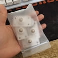 thumbnail image 4 of Mini rodillo de acero adhesivo para rueda Universal, 4 piezas, muebles de almacenamiento de bajo ruido de 360 ​​grados, ruedas para el hogar, Almacenamiento y organización del hogar Negro Billuyoard HA006245-02, 4 of 6