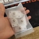 thumbnail image 5 of Mini rodillo de acero para el hogar con rueda Universal de 4 piezas, ruedas sin esfuerzo de 360 ​​grados, ruedas para muebles para el balcón Almacenamiento y organización del hogar Blanco Inteprter HA006245-00, 5 of 6