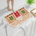 thumbnail image 5 of Christmas Gingerbread House Bath Mat Cebalnir Christmas Bathroom Floor Rugs 23.6 x 15.8 Inches Cute Winter Tufted Non Slip Mat Soft Absorbent Cute Bathtub Rug Xmas Bath Decor, 5 of 7