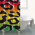 thumbnail image 4 of Colorful and Black Of Leopard Print Shower Curtain 36"x72" ,Bathroom Decorative Shower Curtains Set with 12 Hooks,Modern Waterproof Washable Shower Curtain, 4 of 6