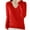 #Red, variant on WXLWZYWL Womens Solid Color Knitted Sweater Long Sleeved V-Neck Fashionable Blouses