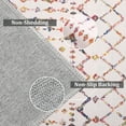 thumbnail image 6 of ZACOO Area Rug 5x7 Vintage Moroccan Machine Washable Rug Indoor Foldable Accent Rug for Living Room Bedroom Dining Room Low Pile Rug, Multi, 6 of 9