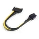 thumbnail image 5 of 2023 NEW 15 Pin SATA Power To 6 Pin PCI Express Adapter Cable Power Supply Cable 20CM Wholesale GPU Card Power Adapter Cable, 5 of 5