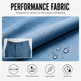 thumbnail image 3 of YAPPO Men's Stretch Dress Pants, Quick Dry Business Casual Slacks, Straight Fit for Office, Golf & Travel, 30" Inseam, 3 of 7