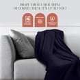 thumbnail image 5 of JMR Soft Twin Size Fleece Blanket 66x90 Beige-Ultra-Soft and Warm Fleece Throw Blanket for Bed, Couch, or Sofa-Machine-Washable, Shrink-Resistant, Wrinkle-Resistant Microfiber Plush Navy, 50X60, 5 of 7