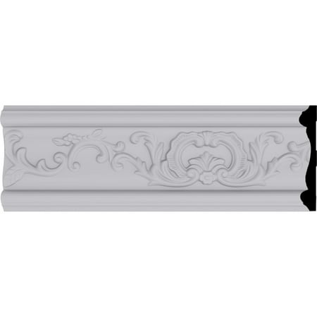5 1/8"H x 7/8"P x 94 1/2"L Versailles Floral Leaf Panel Moulding