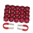 thumbnail image 1 of TFixol Ensemble de 20 Pcs Couvre-Écrou de Roue de Voiture en Plastique Chromé Universel 17mm, 1 of 7