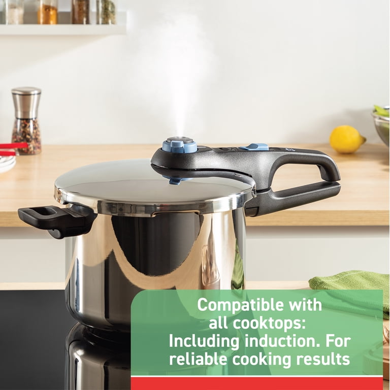 T-fal Secure Trendy 6.3 Quart Stainless Steel Pressure Cooker