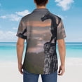 thumbnail image 4 of Rateoe Black Dragon Cliff Dawn Pattern Men’s Hawaiian Shirt – Short Sleeve Button-Down Tropical Beach Shirt, Lightweight & Breathable Casual Aloha Shirt with Pocket,XX-Large, 4 of 7