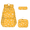 Daisy A/Yellow, variant on Forestfish Teen Backpack Set with Insulated Lunch Bag & Pencil Case, Water-Resistant Nylon School Bag(Daisy A/Yellow)