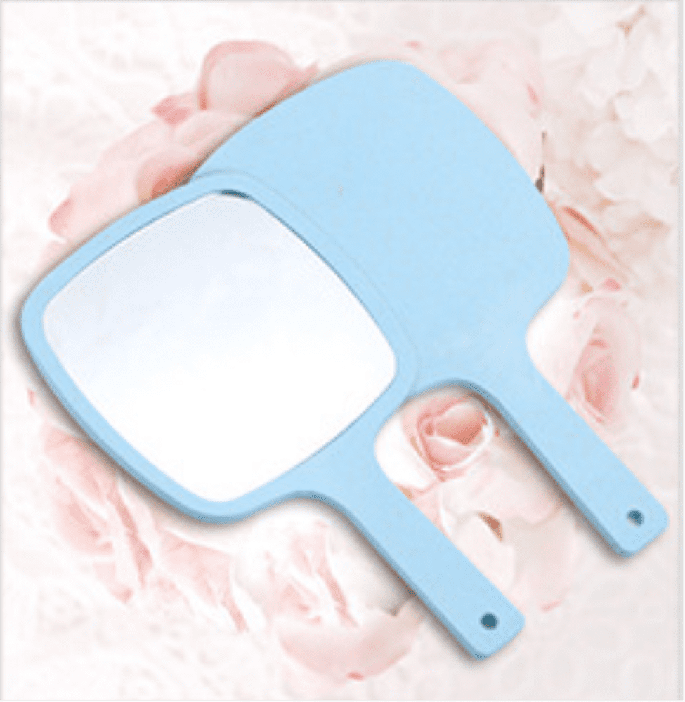 Handheld Mirror with Handle, for Vanity Makeup Home Salon Travel Use