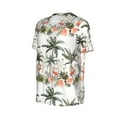 thumbnail image 6 of Fotbe Flamingo Palm Trees Baseball Jersey Shirt for Men and Women, Casual Short Sleeves Button Down T-Shirt-XX-Large, 6 of 9