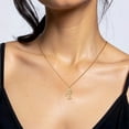 thumbnail image 2 of 14K Solid Yellow Gold Flamingo Necklace Tropical Bird Pendant Summer Beach Charm with chain 18inch, 2 of 9