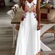 thumbnail image 2 of Vestido informal de verano con tirantes, estampado geométrico sencillo, para playa, vacaciones, moda informal, sin mangas, falda larga holgada con tirantes, 2 of 4