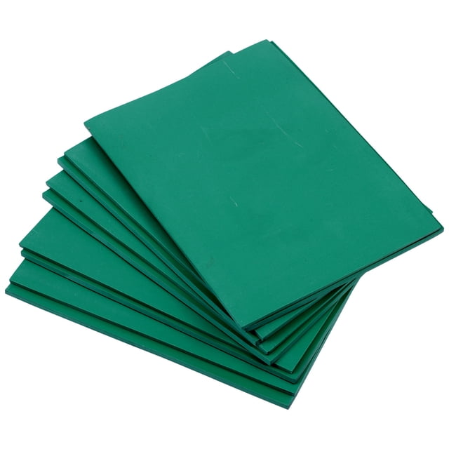 CIMAXIC 10Ud Tapetes Para De Artesanía Grabado Con Material De Goma Verde