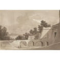 thumbnail image 2 of Isaac Weld 24x17 Black Ornate Framed Double Matted Museum Art Print Titled: Sorrento Gate (1818), 2 of 5
