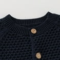 thumbnail image 4 of Krdevn Boys Knitted Sweater Cardigan Autumn Winter Coats for Toddlers Soft Warm Round Neck Outerwear Jacket,Kids Clothing,2-3 Years, 4 of 7