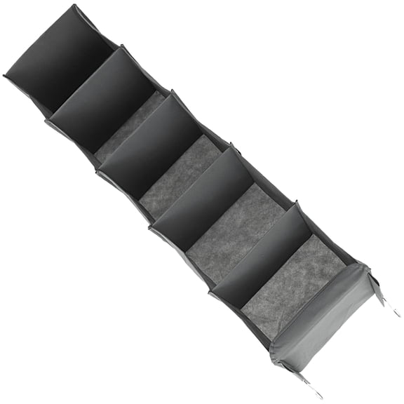 SEWCHICS Grey Foldable Closet Organizer Made of PP and Non Woven Fabric with Multi Layer Design