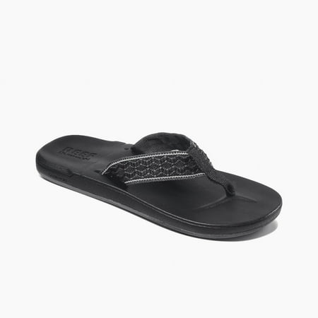 Reef Sandals - Men's Flip Flops - Smoothy - Black - RF0A3OMO - BLA