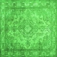 thumbnail image 1 of Ahgly Company Indoor Square Abstract Green Contemporary Area Rugs, 7' Square, 1 of 1