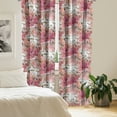 thumbnail image 2 of Ambesonne Garden Curtains, Floral Botanical Watercolor, Pair of 28"x95", Dried Rose and Dark Peach, 2 of 5
