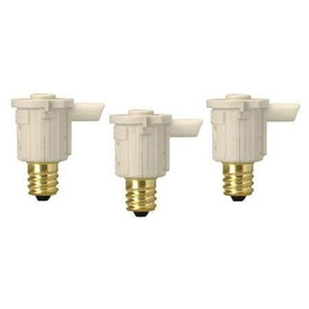 3 Candelabra Sockets - Woods 59416 Indoor Candelabra Light Sensor Control Socket, 120-Volt, 3-Pack