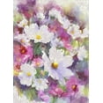 thumbnail image 2 of Bolokofsky, Ronald 11x14 White Modern Wood Framed Museum Art Print Titled - Garden Flowers I, 2 of 4