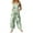 Mint Green A1, variant on Lodgix Jumpsuits for Women Summer Sleeveless Patchwork Rompers Floral Print Casual Loose Jumpsuit Wide Leg Bib Overalls with Pockets Light Gray M
