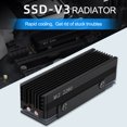 thumbnail image 4 of M.2 SSD Heatsink with Thermal Silicone Pad M.2 SSD Cooler Solid State Drive Radiator for M.2 NVMe 2280 SSD Grey, 4 of 6